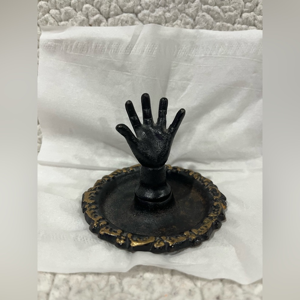 Cast Iron Ring Jewelry Holder Display Vanity Dresser Accessory